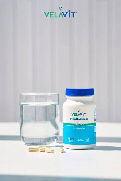 Velavit V-Nattokinase Takviye Edici Gıda 30 Kapsül - 7