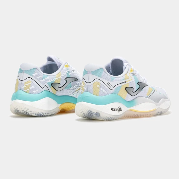 Joma Smash Kadın Beyaz Toprak Kort Tenis & Padel Ayakkabısı TSMALS2532C - Resim 3