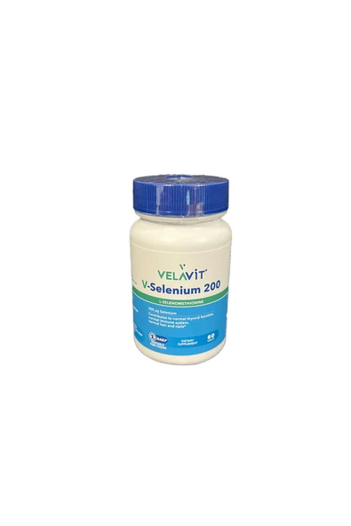 Velavit V-Selenium 200 Takviye Edici Gıda 60 Tablet ürün görseli