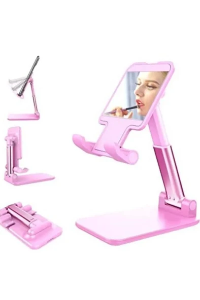 Sarossa Masa Üstü Telefon Ve Tablet Tutucu Pembe