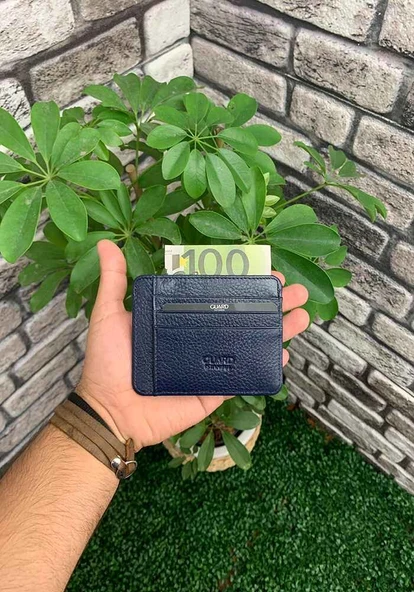 Guard Lacivert Hakiki Deri Kredi Kartlık - GRD250501WT1547 - Resim 4