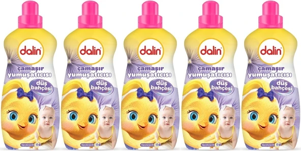 Dalin Çamaşır Yumuşatıcı 1500ML Düş Bahçesi (5 Li Set) (Bebeklere Özel)