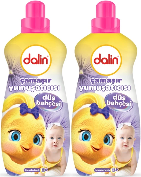 Dalin Çamaşır Yumuşatıcı 1500ML Düş Bahçesi (2 Li Set) (Bebeklere Özel)
