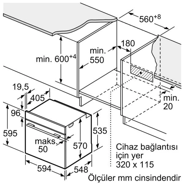 BOCSH HJG852YB0T 76LT ANKASTRE FIRIN SİYAH - 10