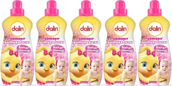 Dalin Çamaşır Yumuşatıcı 1500ML Bahar Ninnisi (5 Li Set) (Bebeklere Özel)