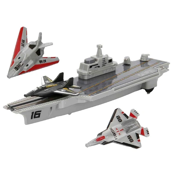 Hero Combat Asker Oyun Seti Jet Uçak Gemisi 4 Parça - 2