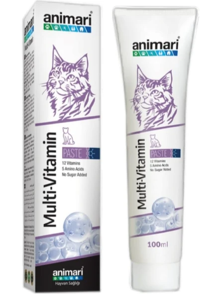 Animari Multi Vitamin Kedi Maltı 12 Vitamin Desteği 100 ml