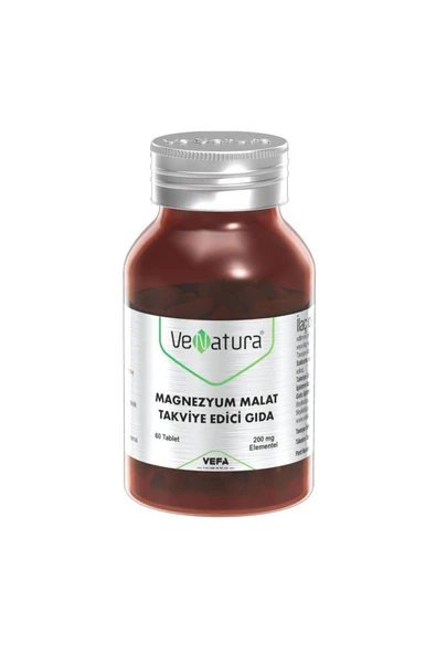 Venatura Magnezyum Malat 200 Mg 60 Tablet ürün görseli