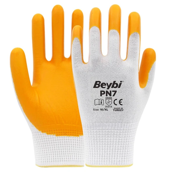 Beybi Pn7 XL Beden Yarı Nitril Eldiven 10 Çift
