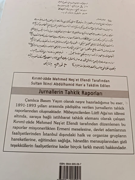 SULTAN İKİNCİ ABDÜLHAMİD HAN'A TAKDİM EDİLEN JURNALLERİN TAHKİK RAPORLARI (1891 - 1893) - 2