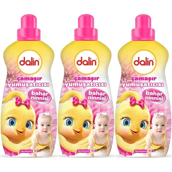 Dalin Çamaşır Yumuşatıcı 1500ML Bahar Ninnisi (3 Lü Set) (Bebeklere Özel)