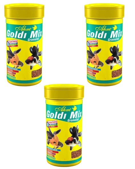 Ahm Goldi Mix Granulat Japon Balığı Yemi 100 Ml 30 Gr x 3 Adet