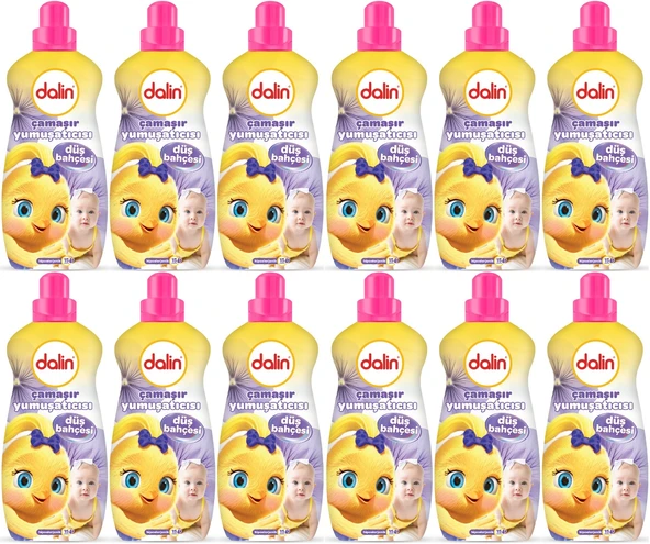 Dalin Çamaşır Yumuşatıcı 1500ML Düş Bahçesi (12 Li Set) (Bebeklere Özel)
