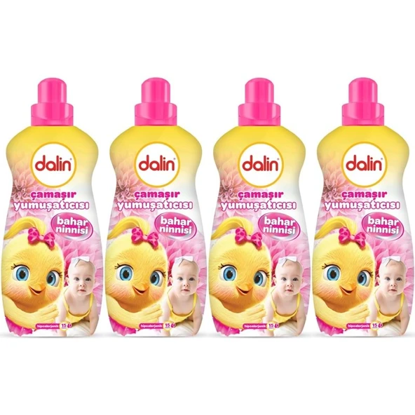 Dalin Çamaşır Yumuşatıcı 1500ML Bahar Ninnisi (4 Lü Set) (Bebeklere Özel)