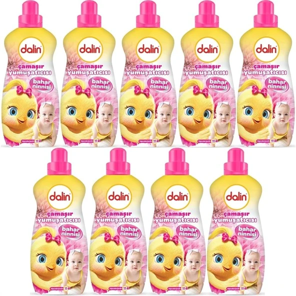 Dalin Çamaşır Yumuşatıcı 1500ML Bahar Ninnisi (9 Lu Set) (Bebeklere Özel)