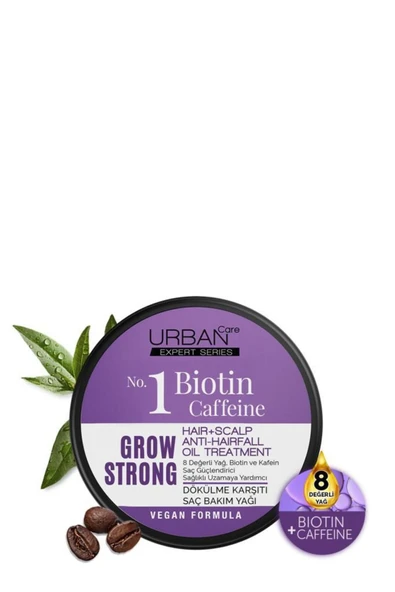 Urban Care Expert Biotin ve Kafein Grow Strong Saç Güçlendirici Bakım Yağı-Vegan-240 ml - 4