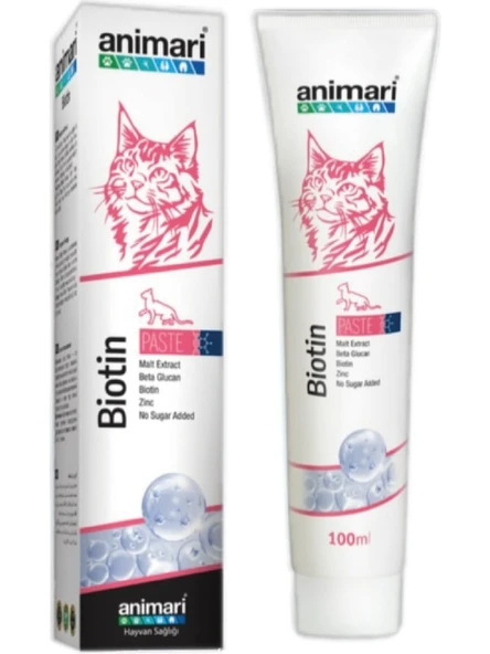 Animari Biotin Malt Paste Kedi Köpek Tüy Ve Deri Sağlığı Desteği 100 ml