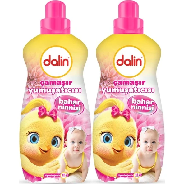 Dalin Çamaşır Yumuşatıcı 1500ML Bahar Ninnisi (2 Li Set) (Bebeklere Özel)
