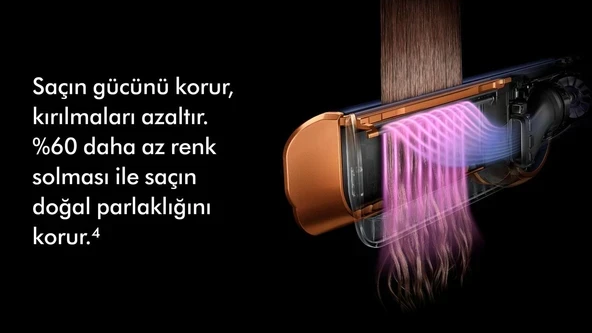 Dyson Airstrait Prusya Mavisi ve Parlak Bakır Islak ve Kuru Saç Düzleştirici - 8