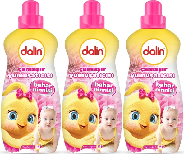 Dalin Çamaşır Yumuşatıcı 1500ML Bahar Ninnisi (3 Lü Set) (Bebeklere Özel)
