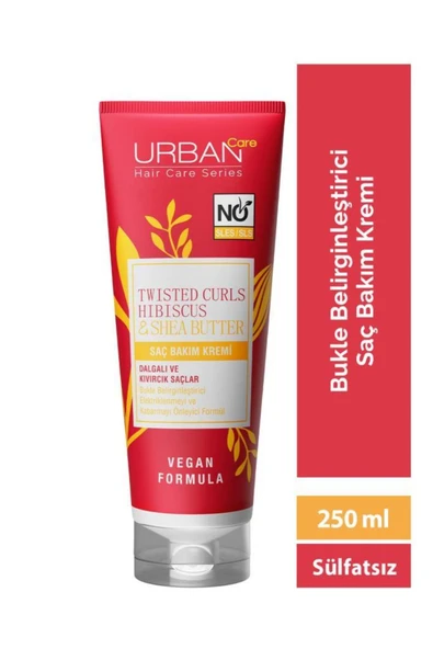 Urban Care Hibiscus&shea Butter Kıvırcık Ve Dalgalı Saçlara Özel Saç Kremi-sülfatsız-250ml-vegan