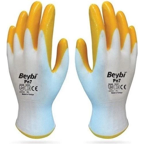 Beybi PN7 Polyester Örme Yarı Nitril İş Eldiveni 48 Çift.