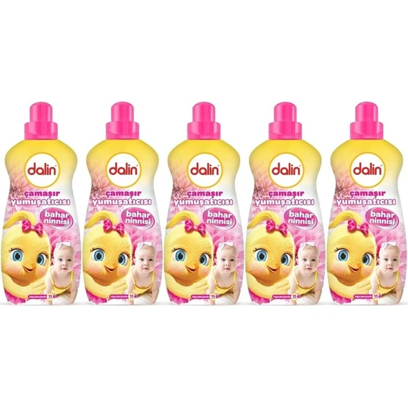 Dalin Çamaşır Yumuşatıcı 1500ML Bahar Ninnisi (5 Li Set) (Bebeklere Özel)