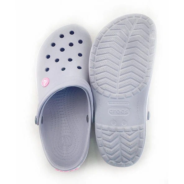 CROCS CROCBAND KADIN TERLİK GRİ PEMBE - 6