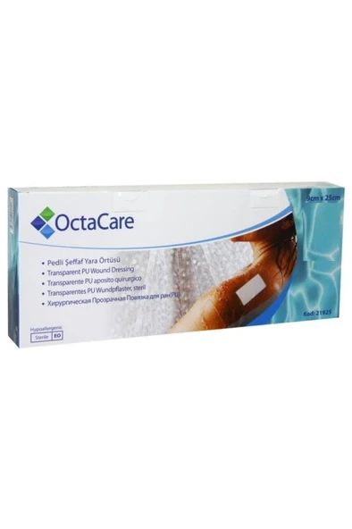 Octacare Su Geçirmez Şeffaf Pu Film Yara Örtüsü (SEZERYAN BANDI) Octamed 1 Adet - 2