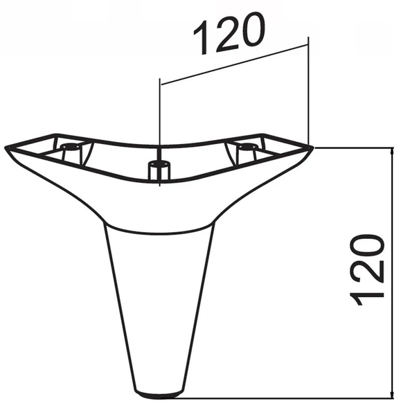 Mobilya Kanepe Koltuk TV Ünitesi Yükseltici Destek Ayağı Ayakları 12 cm Krem 20'li Set - Resim 5