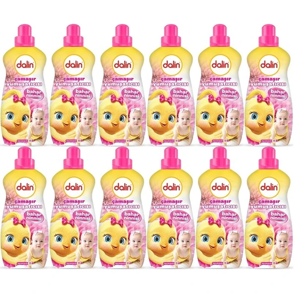 Dalin Çamaşır Yumuşatıcı 1500ML Bahar Ninnisi (12 Li Set) (Bebeklere Özel)