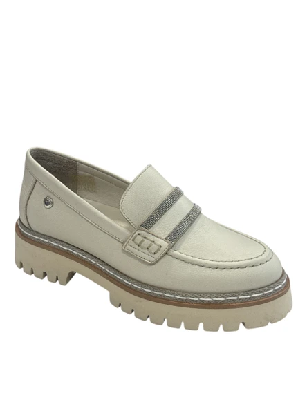Mammamia D25YA-3705 Kadın Casual Deri Loafer Ayakkabı - 3