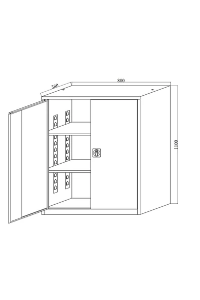 Dosya Dolabı Çelik Dosya Dolapları Ofis Dolabı Ofis Dolapları Arşiv , Garaj , Bahçe , Kiler , Balkon - 6