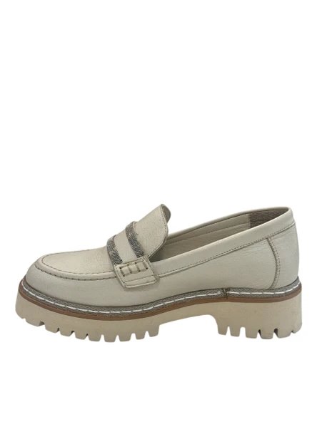 Mammamia D25YA-3705 Kadın Casual Deri Loafer Ayakkabı - 2