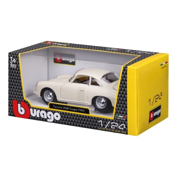Bburago 1:24 Porsche 356B Coupe (1961) Krem - 9