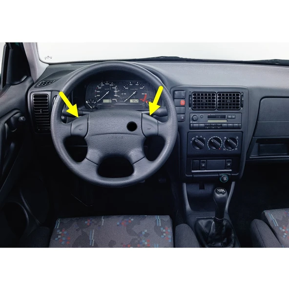 VW Passat B4 1994-1996 Direksiyon Korna Düğmesi Takımı 3A0419097 - Resim 2