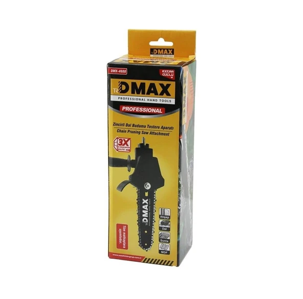 DMAX Matkaba Tak Kullan Zincirli Budama - Dal Kesme Testere Aparatı Tüm Matkaplara Uyumlu DMX-4688