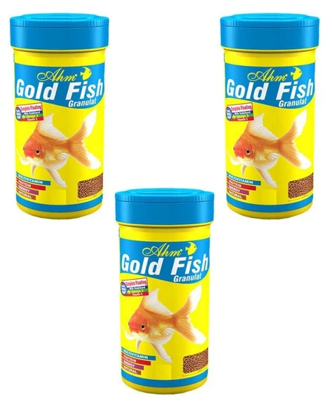 Ahm Goldfish Granulat Japon Balık Yemi 100 ML 30g x 3  Adet