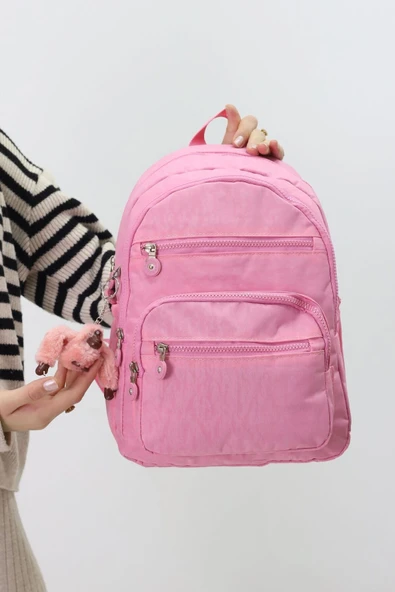 Sevimli Peluş Figürlü Günlük Kadın Sırt Çantası Şık, Kullanışlı, Okula ve Seyahate Uygun ürün görseli