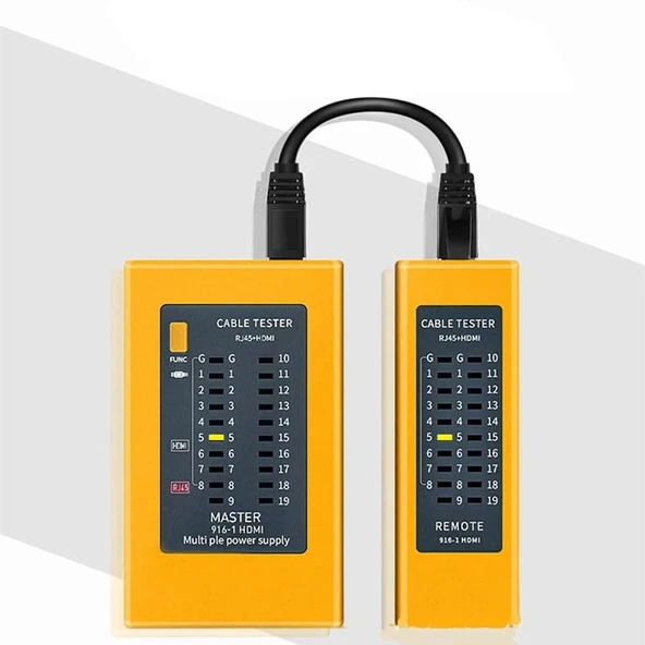 S Line HDMI Kablo Test Cihazı +RJ45 Test Cihazı