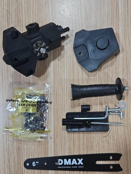 DMAX Matkaba Tak Kullan Zincirli Budama - Dal Kesme Testere Aparatı Tüm Matkaplara Uyumlu DMX-4688 - 2