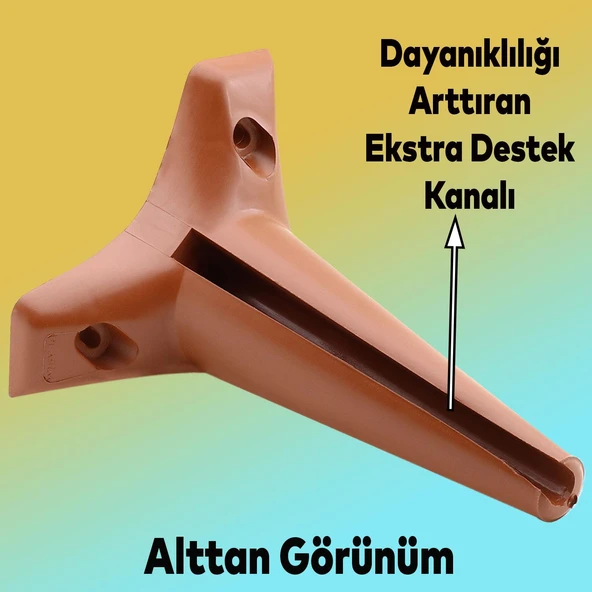 Mobilya Kanepe Koltuk TV Ünitesi Yükseltici Destek Ayağı Ayakları15 cm Kahve 20'li Set - 5