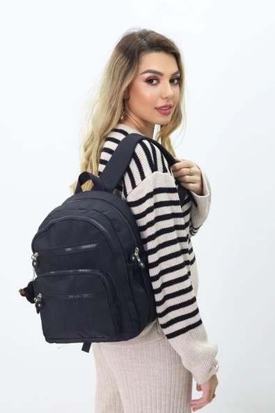 Sevimli Peluş Figürlü Günlük Kadın Sırt Çantası Şık, Kullanışlı, Okula ve Seyahate Uygun - 5