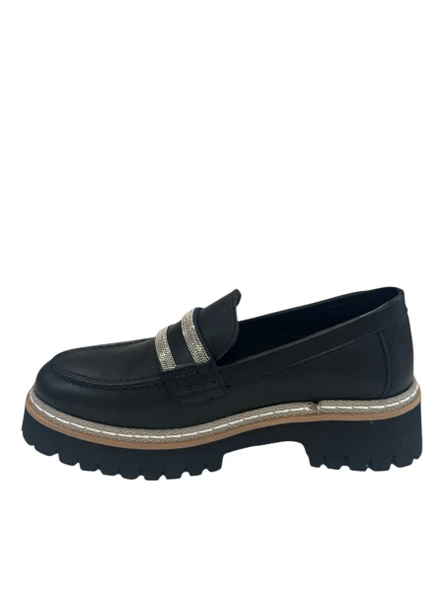 Mammamia D25YA-3705 Kadın Casual Deri Loafer Ayakkabı - 7
