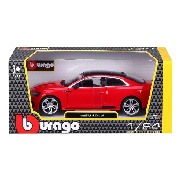 Bburago 1:24 Audi RS 5 Coupe Kırmızı - 5
