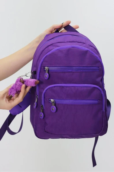 Sevimli Peluş Figürlü Günlük Kadın Sırt Çantası Şık, Kullanışlı, Okula ve Seyahate Uygun