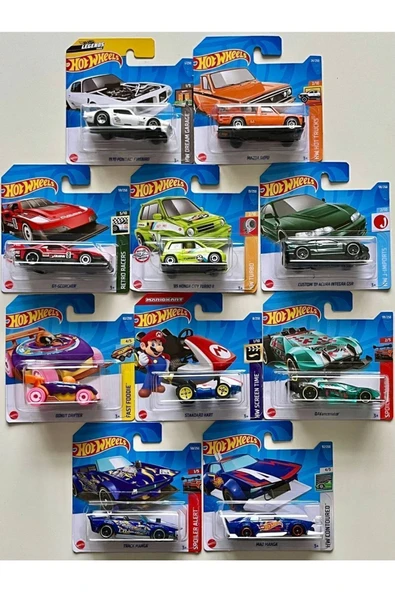 Hotwheels 10'lu Başlangıç Seti - Onlu Farklı Model Araba - 2