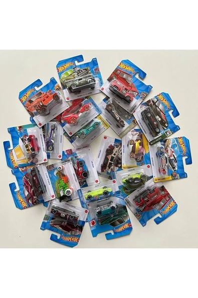 Hotwheels 10'lu Başlangıç Seti - Onlu Farklı Model Araba - 5
