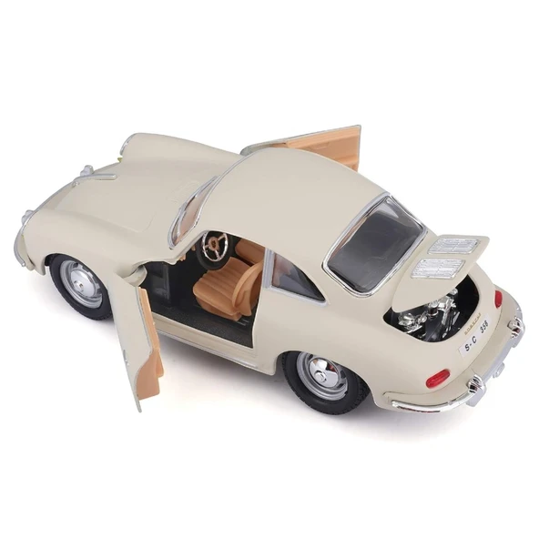 Bburago 1:24 Porsche 356B Coupe (1961) Krem - 4