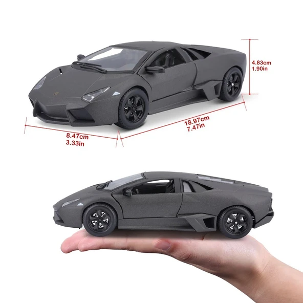 Bburago 1:24 Lamborghini Reventon Gri - 2